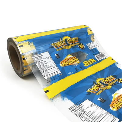 Op maat gedrukte Bopp PET CPP PE gemetalliseerde gelamineerde film rol flexibele verpakking snacks snoep pizza voedsel plastic film