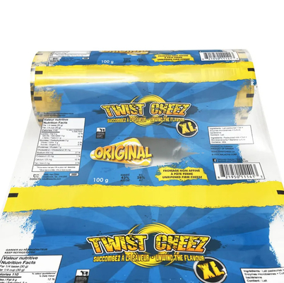 Op maat gedrukte Bopp PET CPP PE gemetalliseerde gelamineerde film rol flexibele verpakking snacks snoep pizza voedsel plastic film