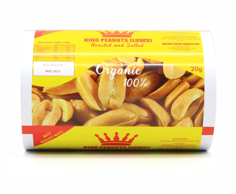 Fabriek van kunststoffilmbollen voor het verpakken van snacks/aardappelchips/noten, gelamineerde kleine zakjes voor het verpakken van snacks