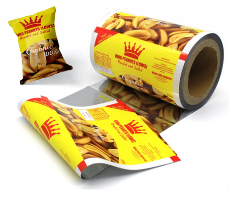 Fabriek van kunststoffilmbollen voor het verpakken van snacks/aardappelchips/noten, gelamineerde kleine zakjes voor het verpakken van snacks