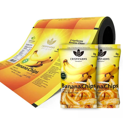 Groothandel Voedingsproducten Geprinte chips Verpakkingszakken Laminaat rollen PET Plastic Bag Roll Mylar Aluminium Verpakkingsfolie Film Roll