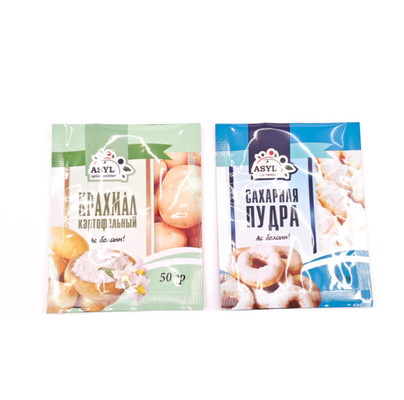 Fabrikant Groothandel Op maat gedrukte zak Hoogwaardige driezijdige zegelzak Snacks Verpakkingszak Voor Snacks Zoete suiker