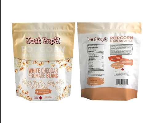 Op maat gemaakte Doypack Stand Up Top Zipper Gedroogd Fruit Voedsel Pakket Tas Peanut Walnut Bag Pine Peanuts Gemengde Cashew Nuts Verpakking