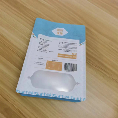 Groothandel Op maat 300g 500g Platte onderkant Side Gusset Pouch Waterdicht Voedsel Noten Snack Verpakkingszak Met Zipper