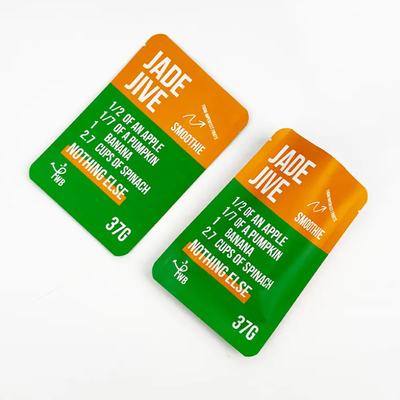 Driezijdige verzegelbare stand-up tas Matte Afgewerkte zijkant Gusset Snack verpakkingszak Met Food Bag Design