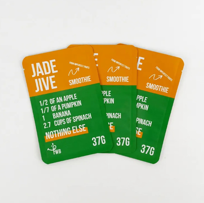 Driezijdige verzegelbare stand-up tas Matte Afgewerkte zijkant Gusset Snack verpakkingszak Met Food Bag Design