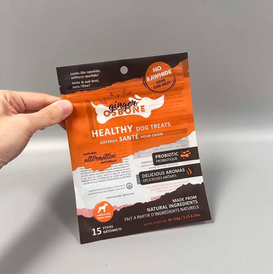 Persoonlijk afgedrukt 3 zijde zegel Transparante zak voor katten en honden Voedsel Snack zak verpakking Mylar zak