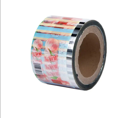 Op maat gedrukte zakjes Verpakkingsrol Film Voedselkwaliteit Pe Bopp Candy Lollipop Chocolade Voedsel Auto-verpakkingsrol Film