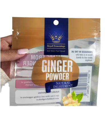 Op maat gedrukt zakje gelamineerd 3 zijde zegel plastic zakken kruiden kruiden zak eetbare verpakking ziplock mylar zak