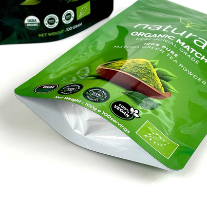 Op maat gemaakte stand-up pouch voedselverpakking gedroogd fruit snack snoep zak plastic gelamineerd aluminium folie zak