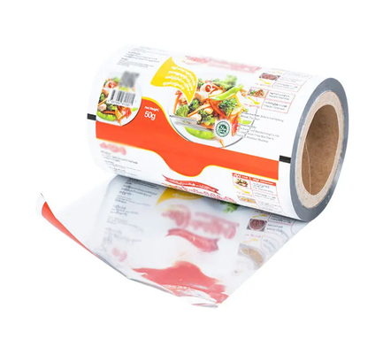 Op maat gedrukt Automatische verpakkingsfilm Aluminiumfolie Print Kippoeder Kruiden Snacks Chips Voedselverpakkingsrolfilm