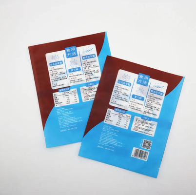 Three Side Seal Stand-Up Pouch With Zipper Top Moisture Proof BOPP & PE For Food Packaging Storage And Usage