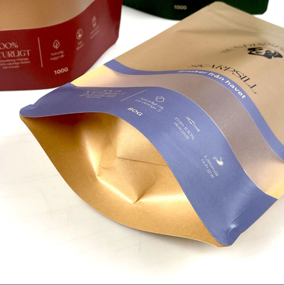 Herbruikbare voedselverpakkingen Stand-up zak noten snack opslag verzegelde zak Plastic verpakking aluminium folie zak