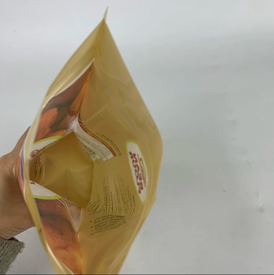 Eco-vriendelijke hervergrendelbare plastic zak bonenmeel snoep koekjes snack pakket zak staan op rits zak voor voedsel