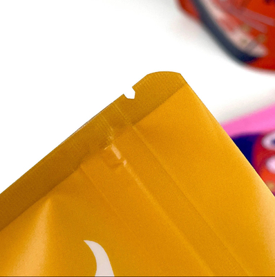 Herbruikbare verzegelde plastic ritszakje Koekjes Snack Food Stand-up Pouch Vochtbestendige verzegelde verpakkingszak