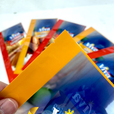Op maat gemaakte zakjes met zegel Gekookt voedsel Bevroren voedsel zakken Plastic verpakking Drievoudige zegel zakken