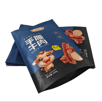 PET/VMPET/PE matte verticale ritszak met UV-printing