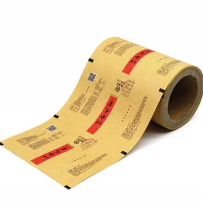 Gepersonaliseerde verpakkingen van kraftpapier en plastic filmrol voor thee-koekjes, frietjes - biologisch afbreekbaar en voedsel kwaliteit