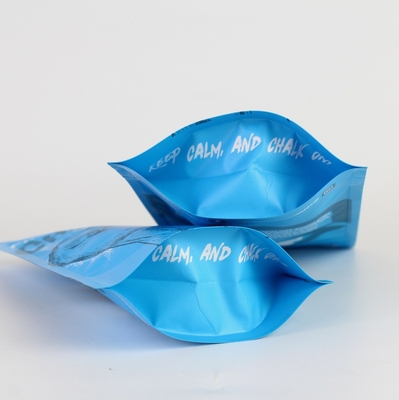 Aangepaste Hoge Barrière Matte Poeder Pen Bal Verpakking Zak Met Rits En Aluminiumfolie Staande Zak