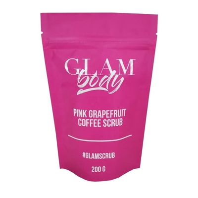 Op maat gemaakte gedrukte aluminiumfolie badzout kruiden koffie voedselverpakking rits slotzak plastic polyester film zeepzak
