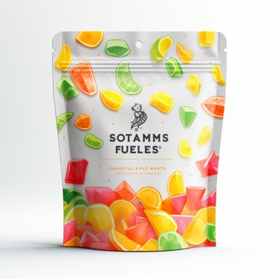 Gelamineerd materiaal Milieuvriendelijke Gummy Bag Staande zak Verpakking 100% Recyclebaar Hoge kwaliteit Vochtbestendig