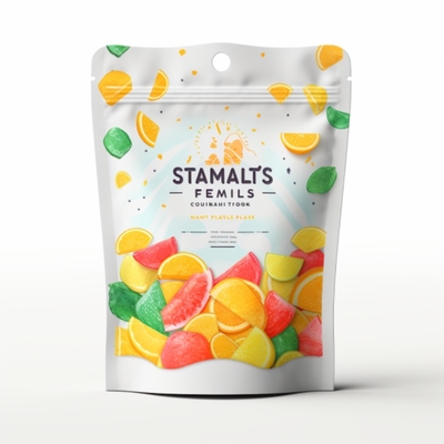 Gelamineerd materiaal Milieuvriendelijke Gummy Bag Staande zak Verpakking 100% Recyclebaar Hoge kwaliteit Vochtbestendig
