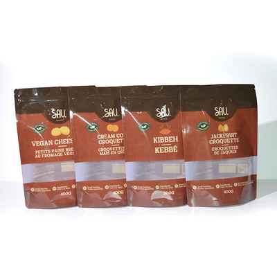 Aluminiumfolie Staande Zak Ritssluiting Afdichting Snack Snoep Voedsel Zak Herbruikbare Ziplock Zak
