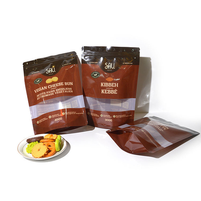 Aluminiumfolie Staande Zak Ritssluiting Afdichting Snack Snoep Voedsel Zak Herbruikbare Ziplock Zak