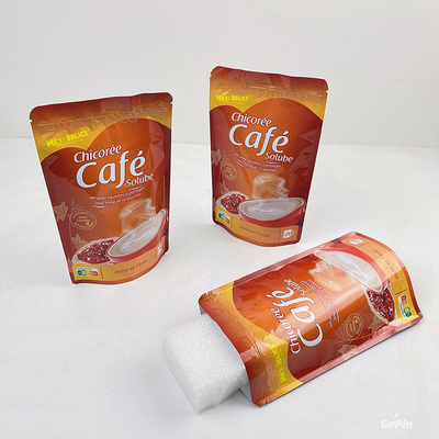 Groothandel Custom Zip Lock Zak Aluminiumfolie Zakje Stand-Up Zakje Met Ritssluiting Voedselverpakkingszak Ritssluiting Bovenkant Voedselverpakkingszakje