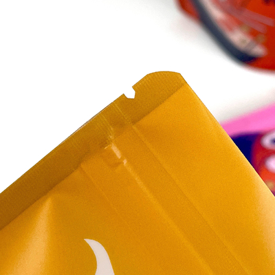 Herbruikbare verzegelde plastic ritszakje Koekjes Snack Food Stand-up Pouch Vochtbestendige verzegelde verpakkingszak