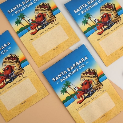 Digitaal drukken Op maat gedrukte plastic aluminium folie zak koffie snack drie zijden verzegelde zak platte zak terug verzegelde zak