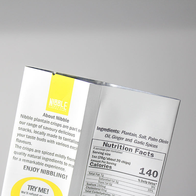 Digitaal drukken Op maat gedrukte plastic aluminium folie zak koffie snack drie zijden verzegelde zak platte zak terug verzegelde zak