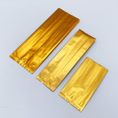 Custom Logo Side Gusset Flat Bottom Stand Up Pouch Aluminiumfolie theezakjes met warmte afdichting CPP & PE Plastic Food Packaging