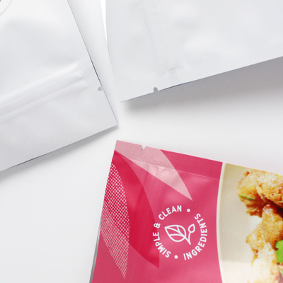 Aangepaste digitale bedrukking anti-geur polyester film voedselverpakkingszak met ritssluiting, gebruikt voor snack- en koffiepoederproducten