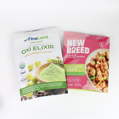 Aangepaste digitale bedrukking anti-geur polyester film voedselverpakkingszak met ritssluiting, gebruikt voor snack- en koffiepoederproducten