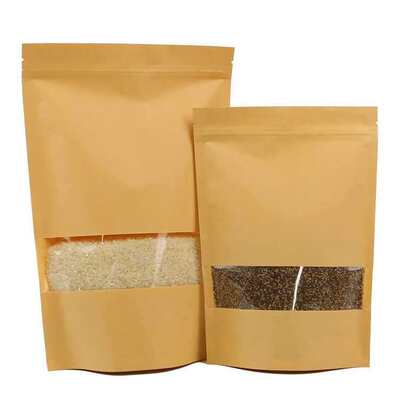 Duurzame gelamineerde stazakken met ritssluiting en schenktuit, ontworpen voor het verpakken van snacks, snoep, koffie, thee, droge voeding en poederproducten