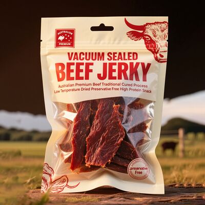 Aanpasbare driezijdige afdichting zak met hervergrendelbare rits en traan notch voor het verpakken van snacks snoep poeder koffie thee en droog voedsel producten