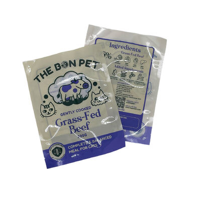 Op maat gedrukte driezijdige verzegelingszak geschikt voor voedselverpakkingen inclusief snacks snoep koffie thee poeder en droog voedsel met traan notch en rits