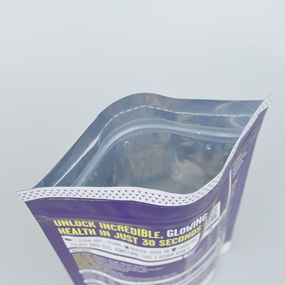 de douane gedrukte tribune van de ritssluitingszak op zakvoedsel verpakking