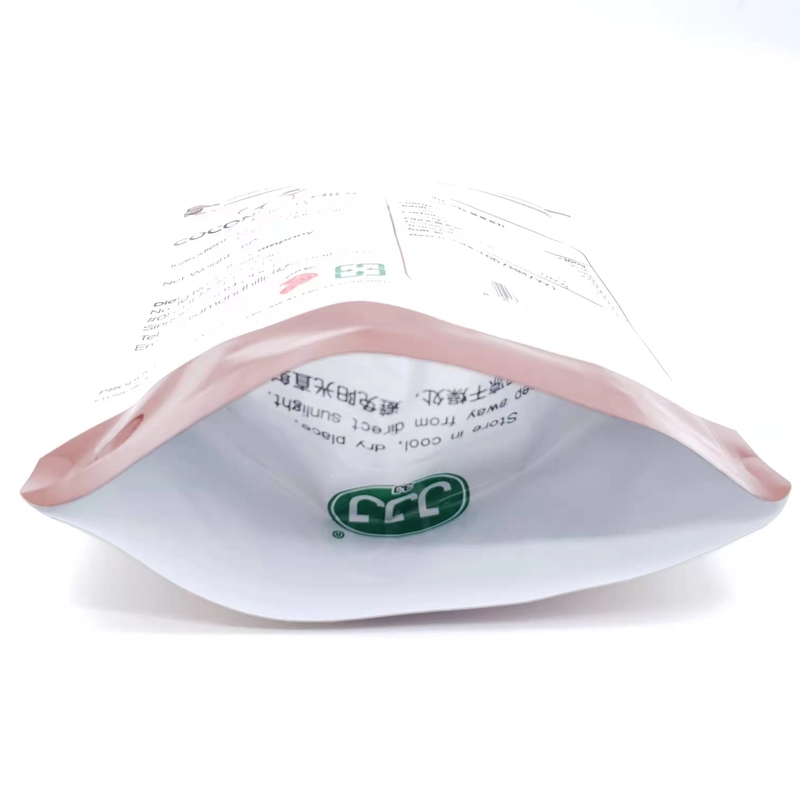 Op maat gedrukte driezijdige verzegelingen zak helder raam 1000g Stand Up verpakkingszakjes voor 1000g snack