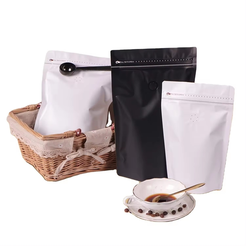Gepersonaliseerde grootte Nylon Stand Up Pouch Zipper Bag met aangepaste afdruk eigen logo voor huisdiervoedsel koffie thee