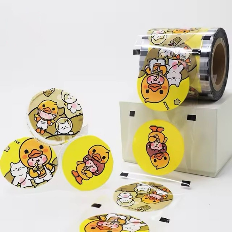 Op maat gemaakte bubbel thee afdichting film plastic kop papier afdichting film voor PP kop papier kop