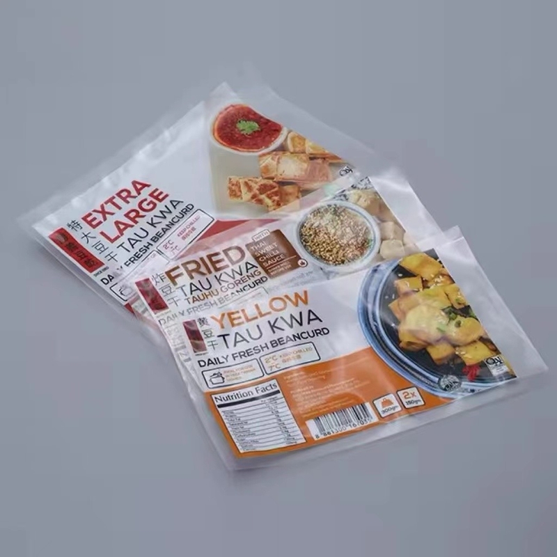Op maat gedrukte voedselverpakkingszak driezijdige afdichting zak nylon verpakking bevroren voedsel zak van dumpling zeevruchten garnalen