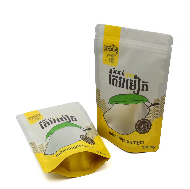 Verpakkingen op maat gedrukt ontwerp Ziplock Poly Bag voor gedroogd fruit