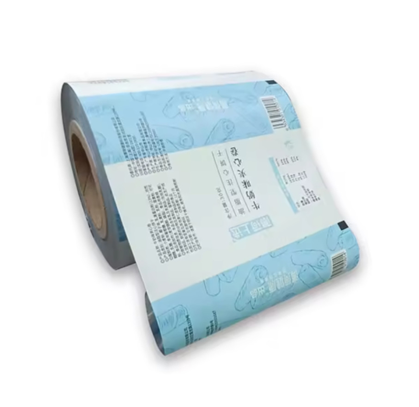 Flexibel verpakkingsfilm voor levensmiddelenrolletjes, op maat gedrukt, vochtbestendig verpakkingsrolletjes, plastic lamineerfilm