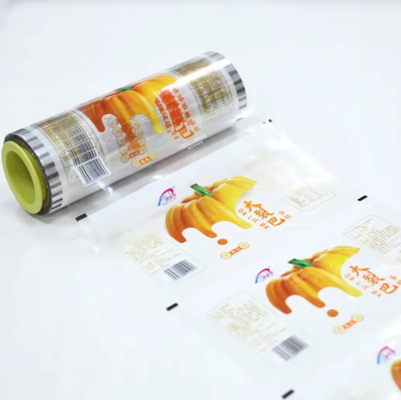 Hoogwaardige voedselkwaliteit heldere plastic filmrol voor verpakking Persoonlijk afdrukken Verpakking LDPE/OPP/PE Verpakkingsrolfilm
