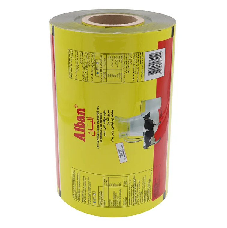 Flexibel gelamineerd aluminium kruidstof plastic filmrol voedsel plastic verpakkingsfilm rollen materiaal voor melkpoeder
