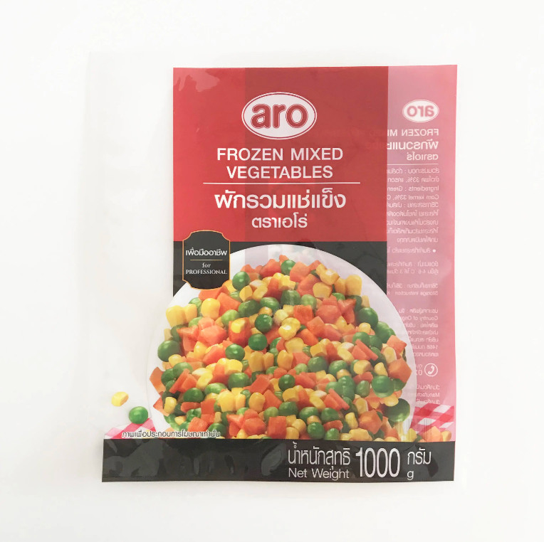 Voor voedselverpakkingen Driezijdige verzegelde zak Bevroren groente Fruit Verpakkingszakken Vacuüm Plastic Customized Sandwich zakken