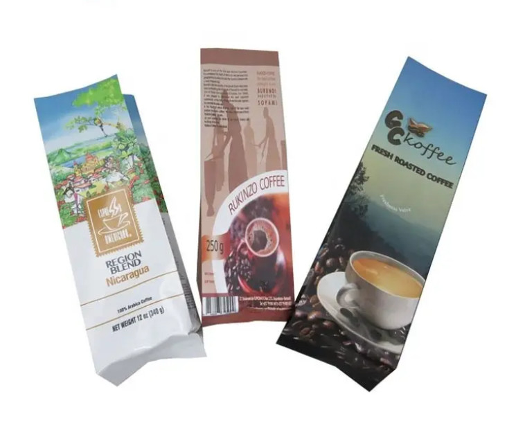 Op maat gedrukte aluminiumfolie herbruikbare rits eenrichtingsklep duurzaam zijdekusset koffie thee voedsel plastic verpakkingszakken