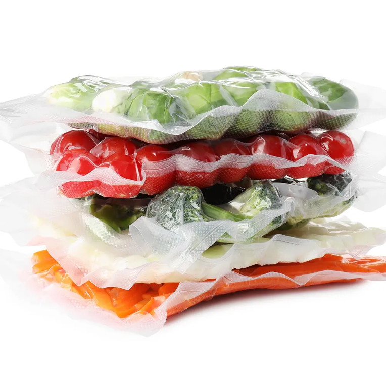 Custom 30x30cm Storage Saver Bevroren voedselverpakkingszak Transparent Plastic Nylon Vacuum Seal Bags Voor Voedsel Vlees Vissen En Noten